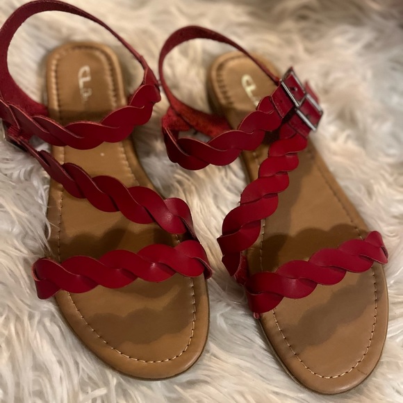 Womens red sandals - Picture 1 of 1